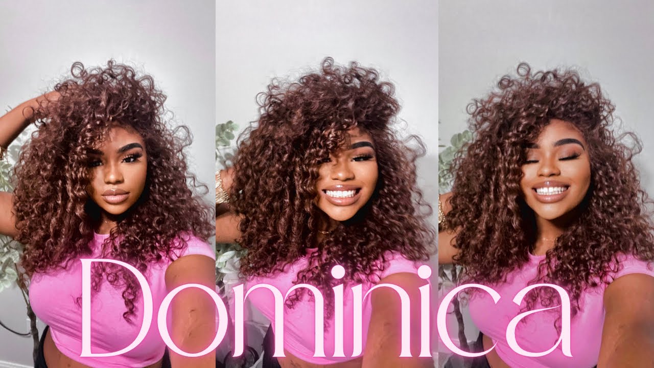 Outre Dominica 💖| Fluffy Curls + Easy Lace Front Wig Install ft. Blackhairspray ✨