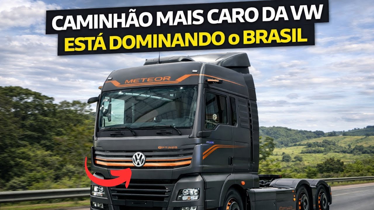 NOVO CAMINHAO METEOR DA VW ESTA DOMINANDO O BRASIL, AS GRANDES TRANSPORTADORES ESTÃO COMPRANDO MUITO