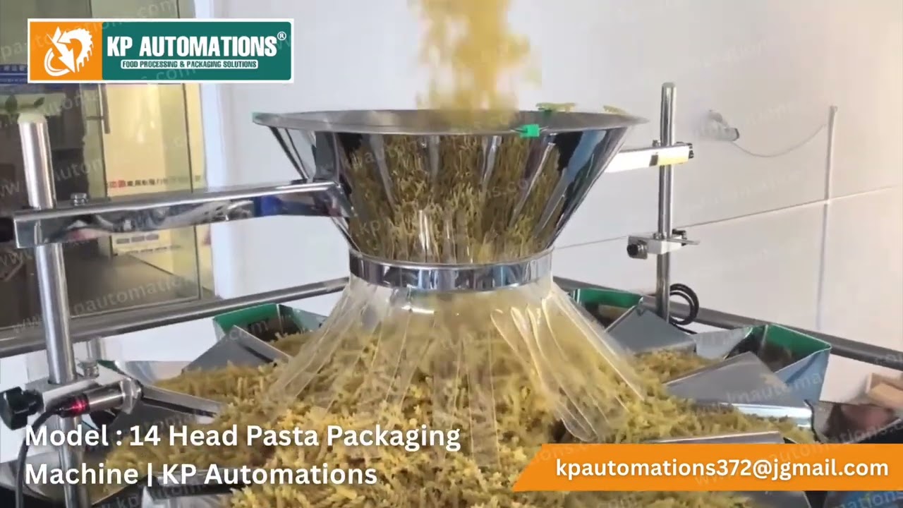 14 Head Pasta Packaging Machine | Automatic 1 kg , 500 Gms Pasta Packing Machine | Pasta Packing