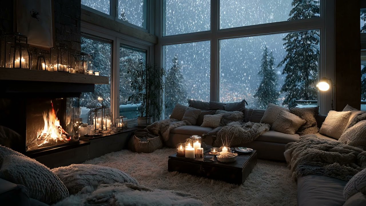 Cozy Hearth Piano • Sleep & Study Ambience