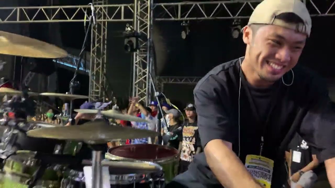 Skusta Clee drummer Ken Jezer Umahon plays 