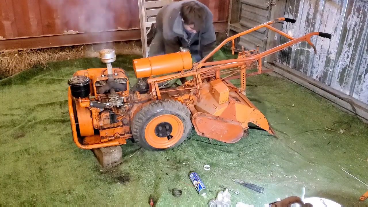 Wisconsin TJD Engine Runaway, Howard Gem Rotatiller First Start & Repair.