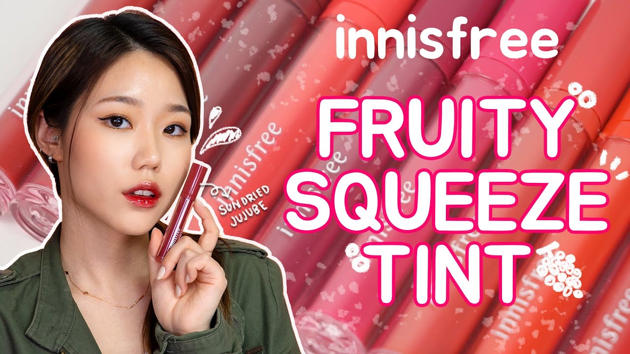 [CC] INNSFREE🍇Тинты FRUITY SQUEEZE TINT🍇(+ небольшое сравнение с тинтами Vivid Oil tint)