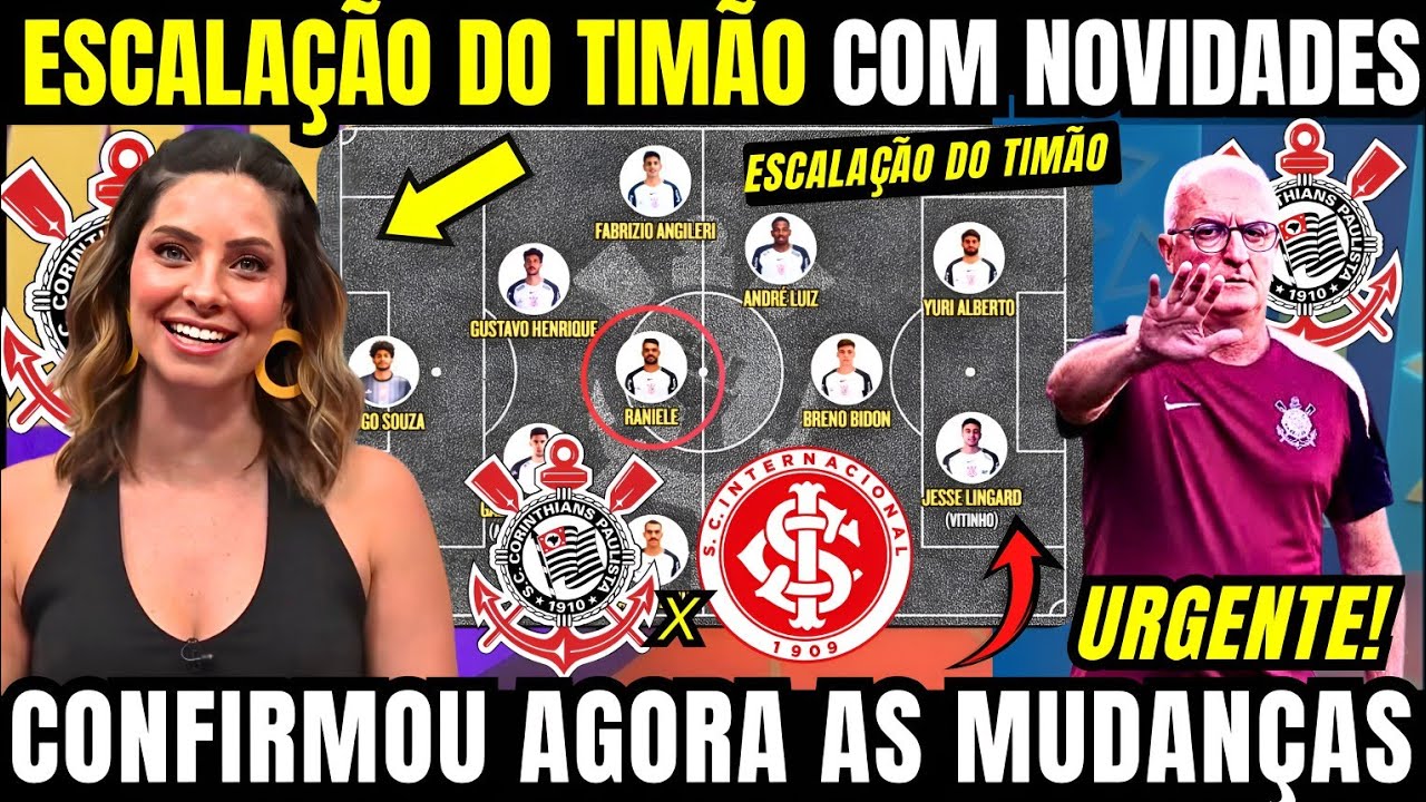ESCALA&Ccedil;&Atilde;O DO CORINTHIANS VAI TER NOVIDADES DE &Uacute;LTIMA HORA E DORIVAL PROMETE IR PRA CIMA AMANH&Atilde;!