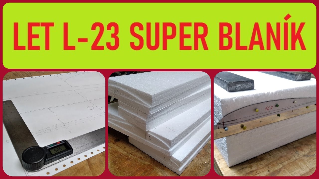 RC LET L-23 SUPER BLANÍK | 2. díl | výřezy křídla