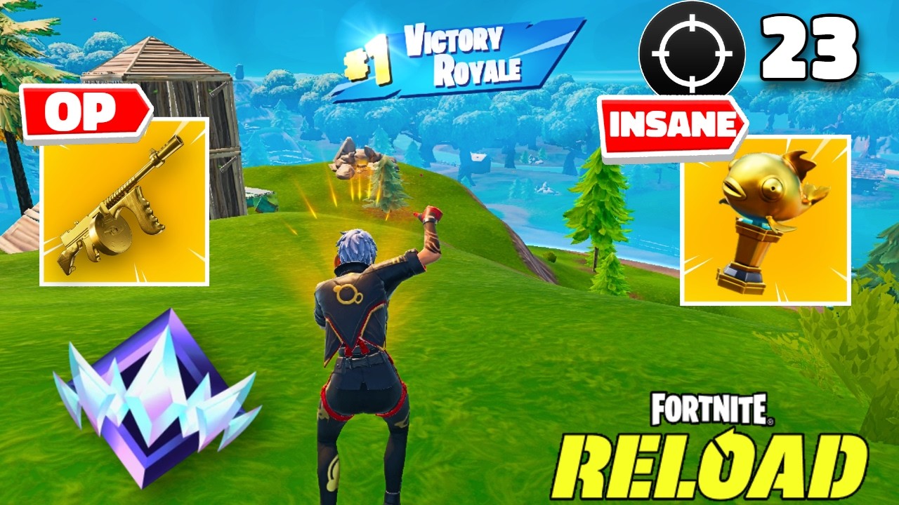 Solo RANKED reload 23 kill WIN 🏆(Fortnite chapter 7 Keyboard and Mouse)