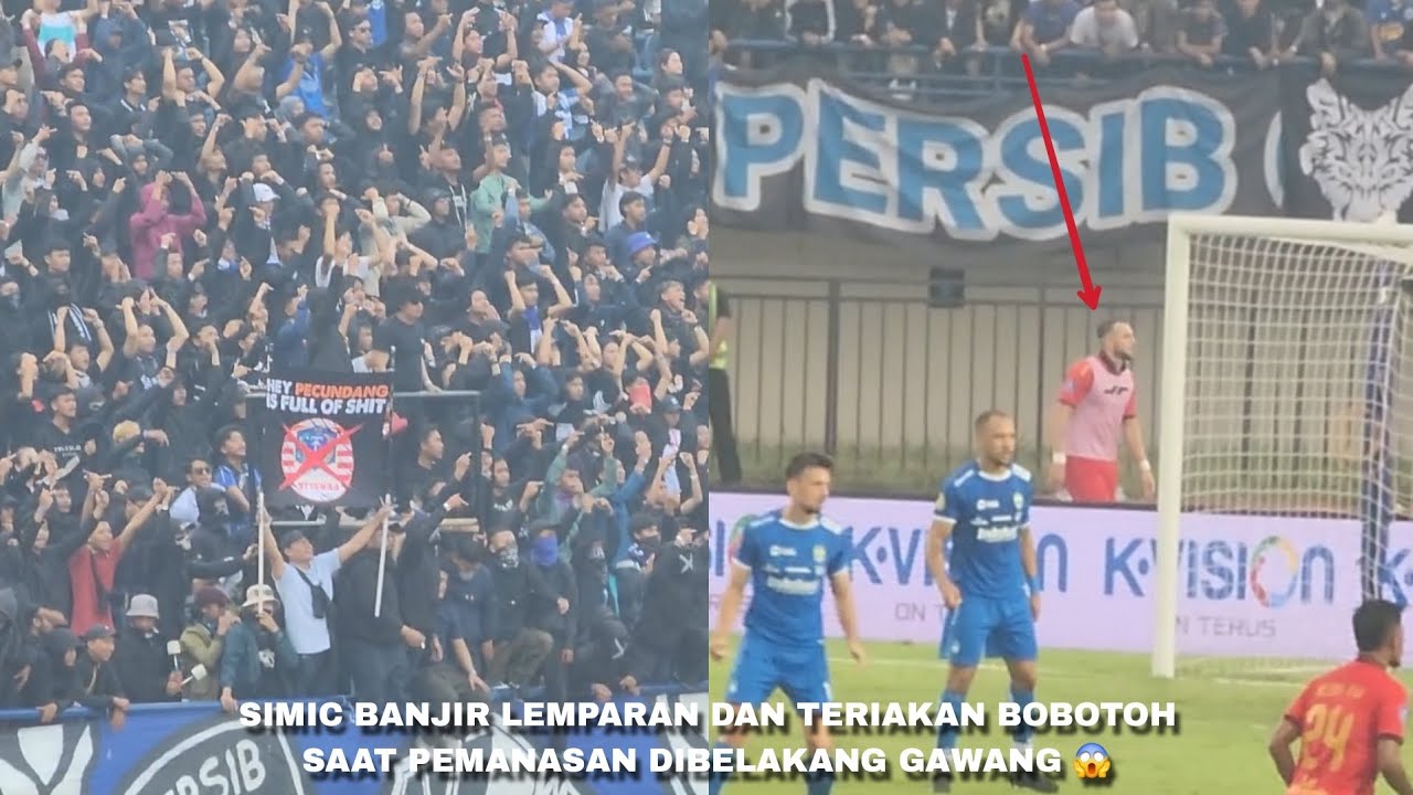 SIMIC TERHERAN!! FULL T3RR0R BOBOTOH KE PARA PEMAIN PERSIJA SELAMA PERTANDINGAN, PERSIB MENANG 2-0