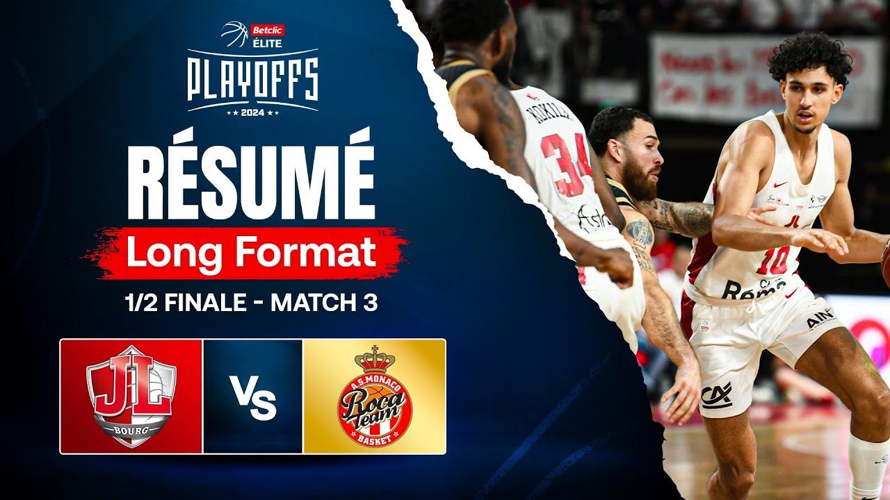 MONACO EN MISSION À EKINOX ! - Bourg-en-Bresse vs Monaco - Résumé Betclic Elite 1/2 finale match 3