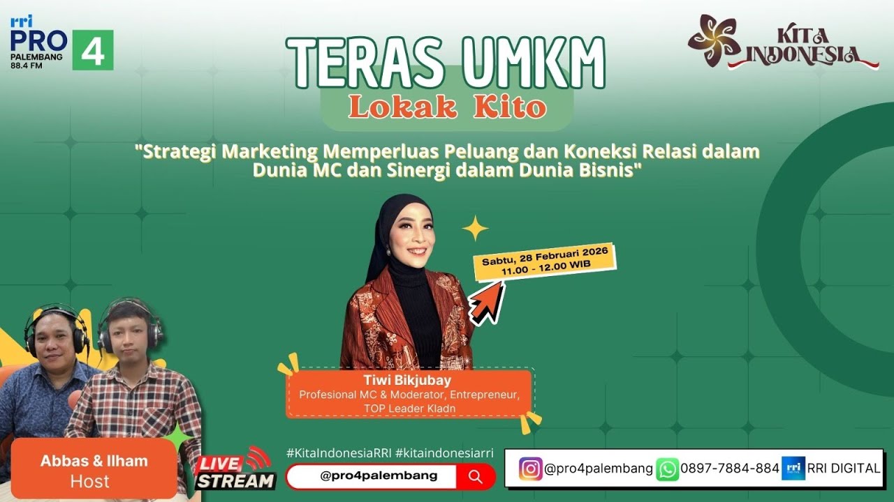 TERAS UMKM (LOKAK KITO) - RRI PALEMBANG, 28 FEBRUARI 2026