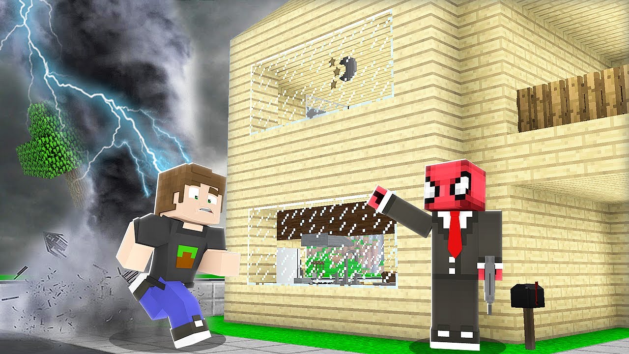 DEV HORTUM VS EV! 🌪️ - Minecraft