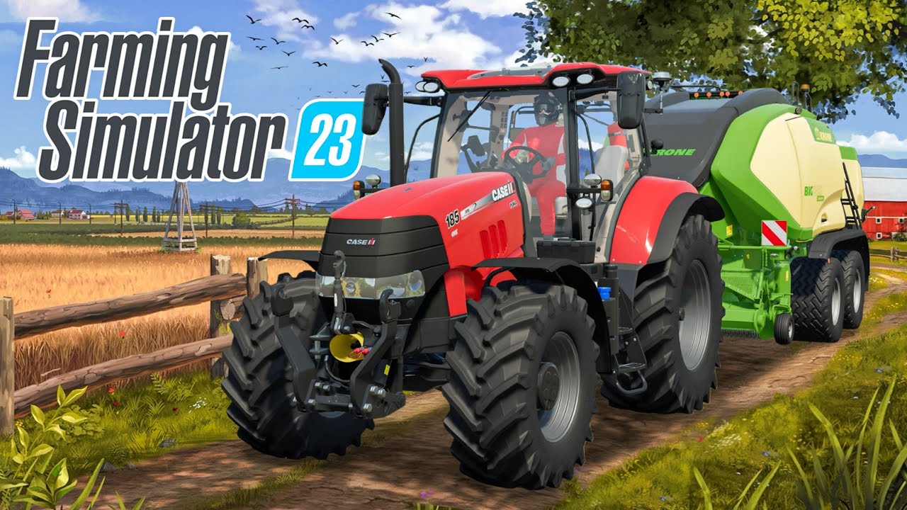 Case Tractor With Krone Bales Machine In Fs23 | Fs23 Full Gameplay | Timelapse |