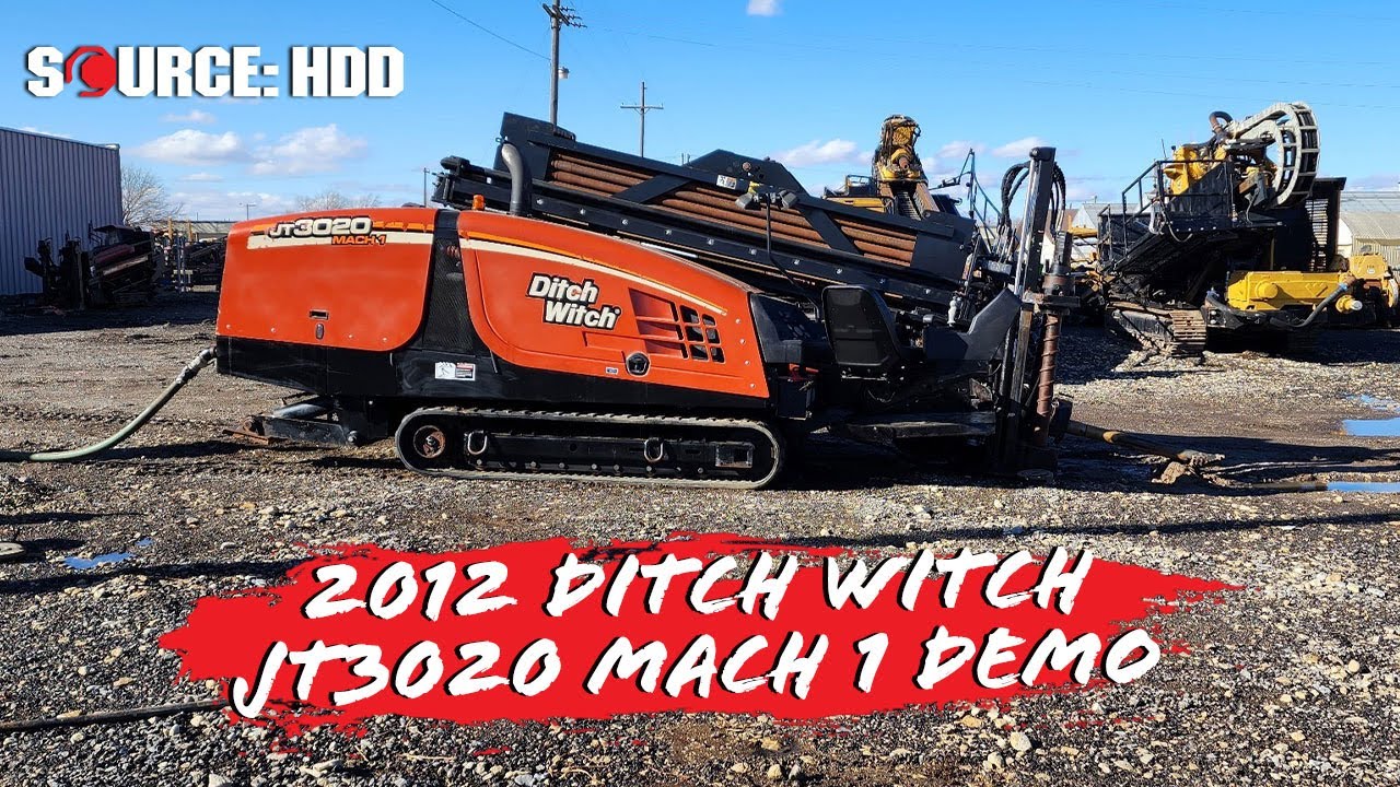 2012 Ditch Witch JT3020 MACH 1 drill demo | SOURCE: HDD