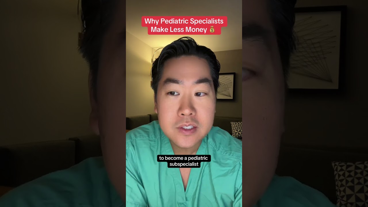 this is why pediatric specialists make less money