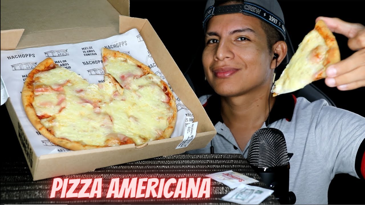 ASMR  PIZZA AMERICANA