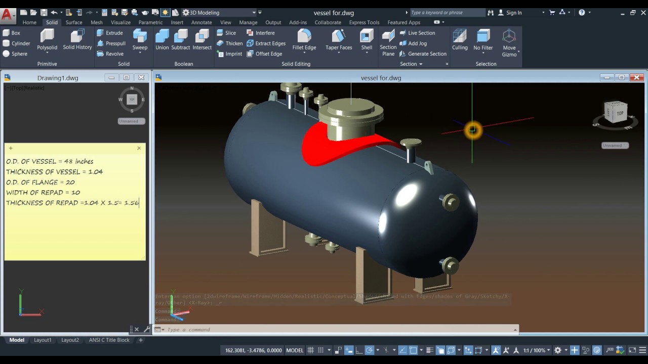 Reinforcing Pad (Repad) using AutoCAD