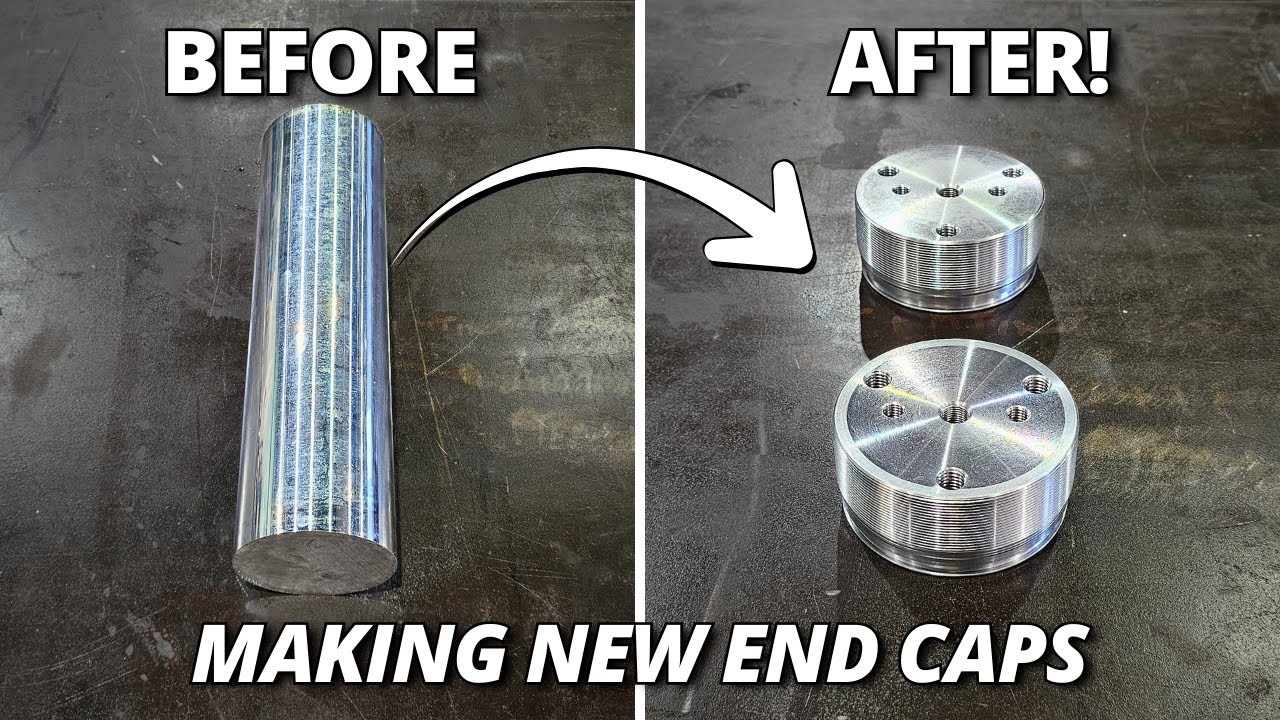 Machining New End Caps for the CAT 24M Grader Accumulators! Part 2
