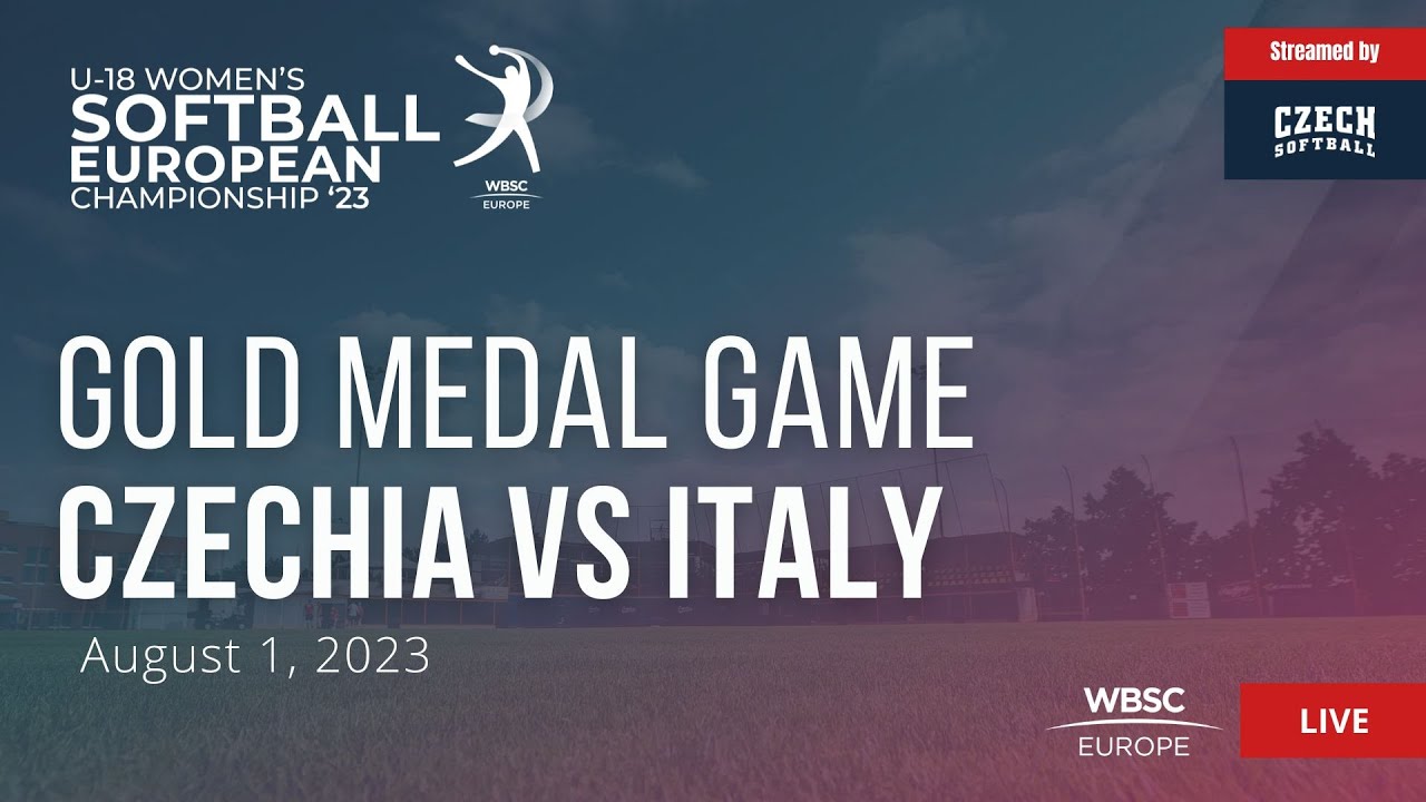 86 U-18 Women's Softball European Championship Gold Medal Game: Czechia VS Italy