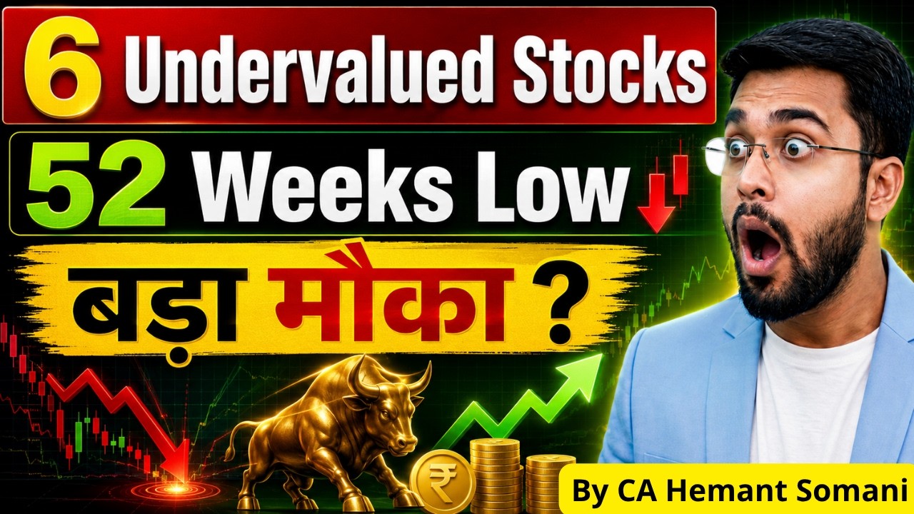 6 Undervalued Stocks at 52 Weeks Low (Fundamentally Strong) 📉 Best Share to buy now ? (2026)