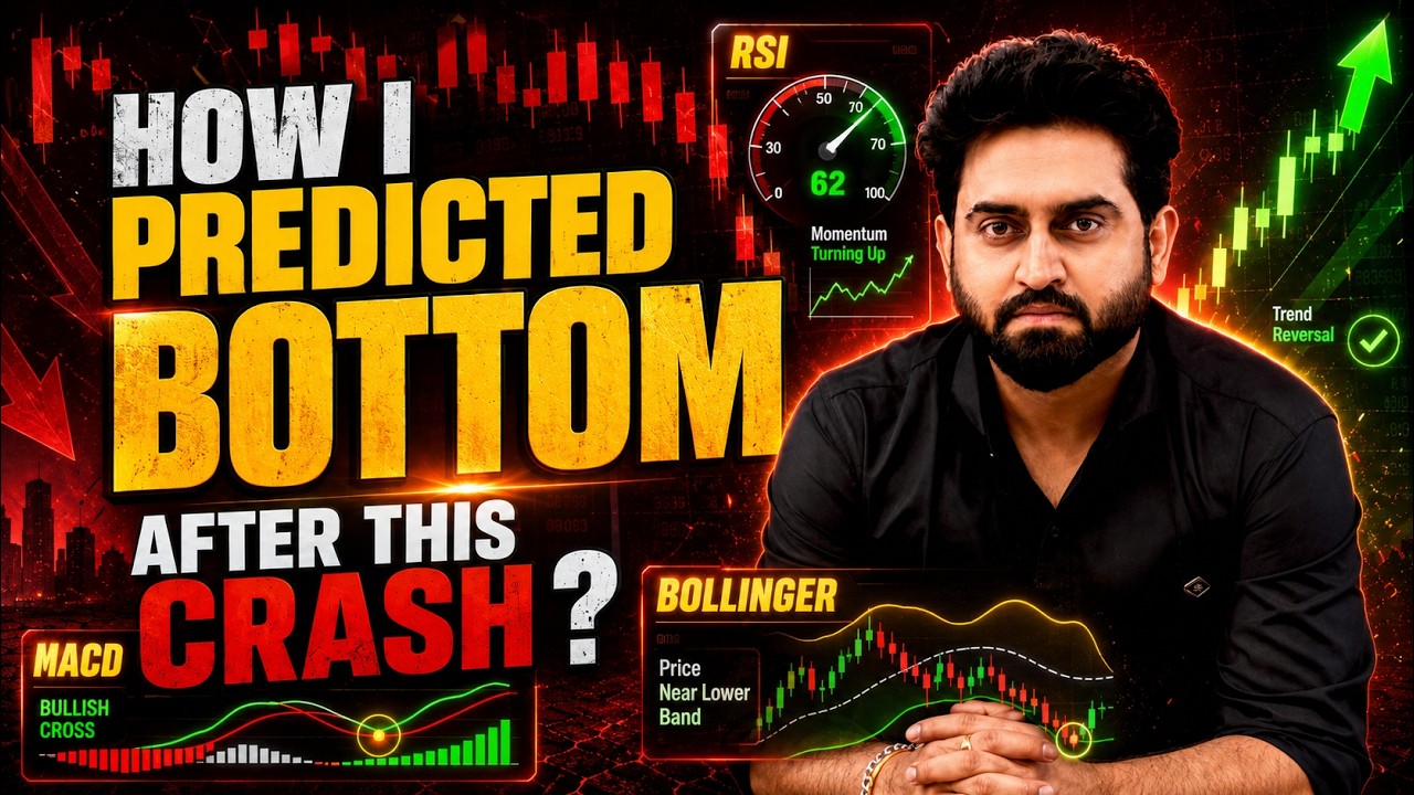 Catch the Bottom after Market CRASH ? Secrets of RSI & MACD Indicator Explained