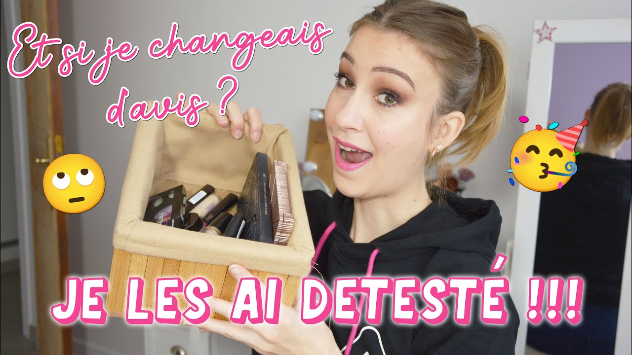 😵 JE RE-TESTE DES PRODUITS QUE JE DETESTE ! Et je peux changer d'avis 😬 CRASH TEST MAQUILLAGE