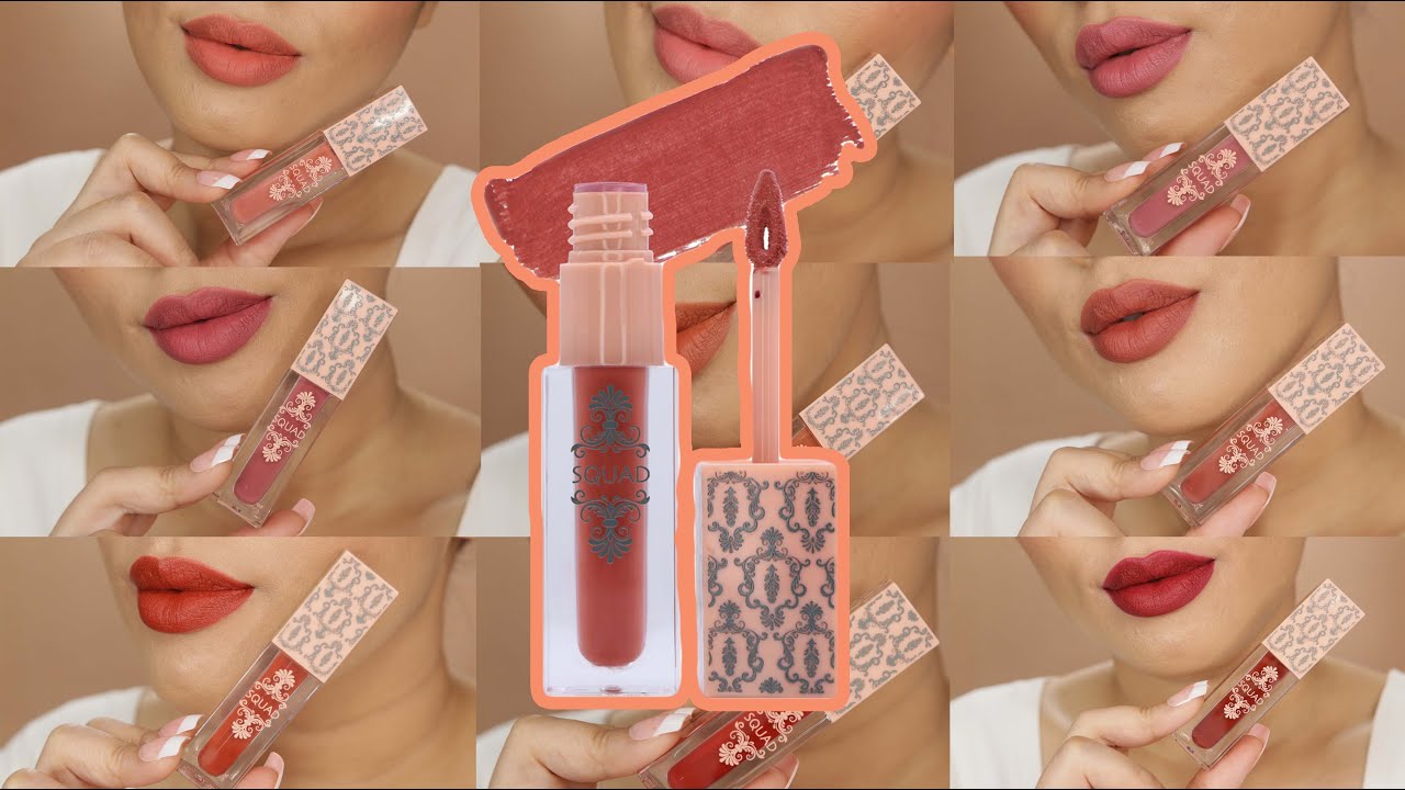 Squad Cosmetics Multi Purpose Mousse Cream Lip Swatches | LUNA