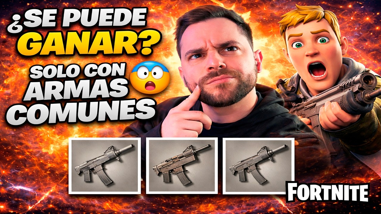¿Se Puede Ganar SOLO con ARMAS COMUNES en Fortnite? 😱🔥 | Reto Extremo