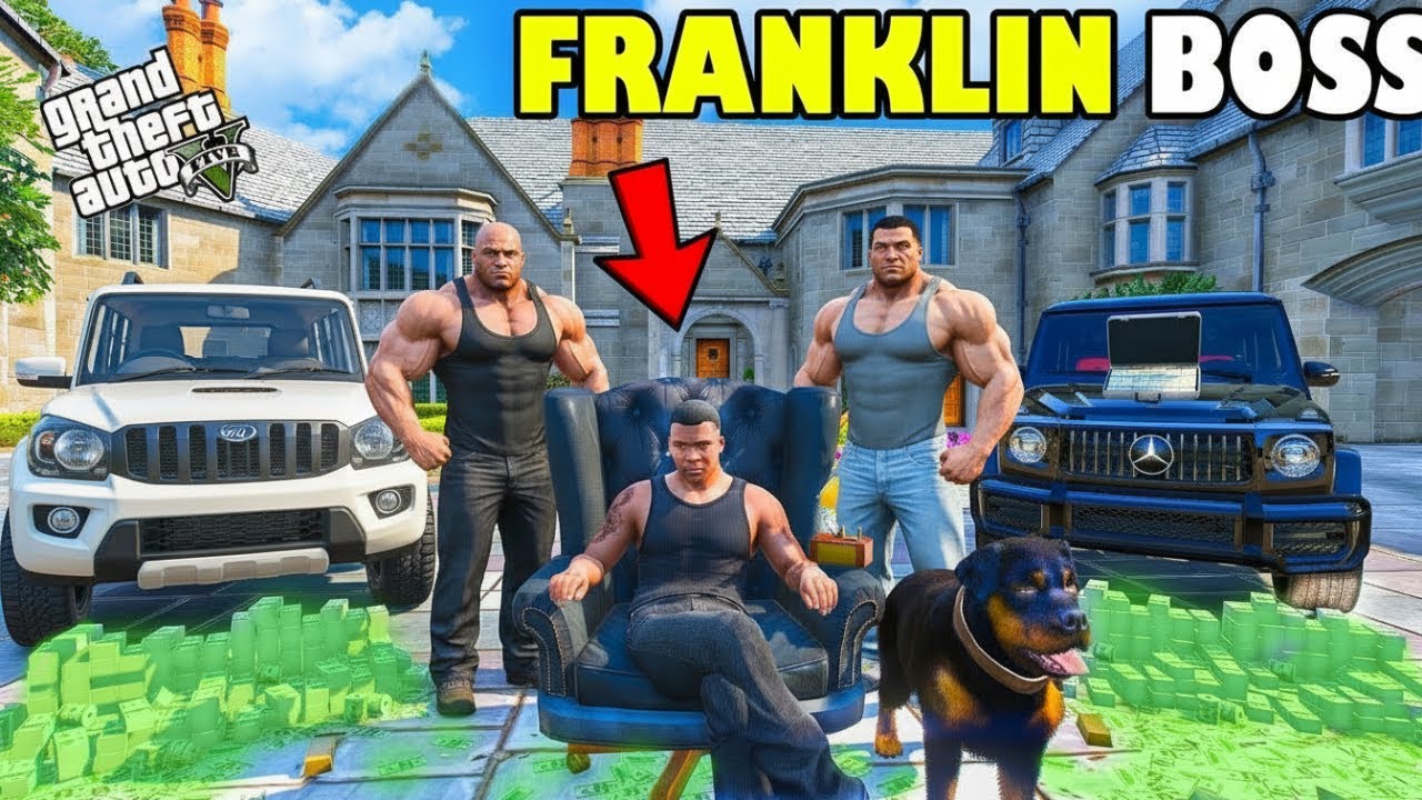Franklin Become Most Dangerous BOSS of Los Santos In GTA 5 | SHINCHAN and CHOP