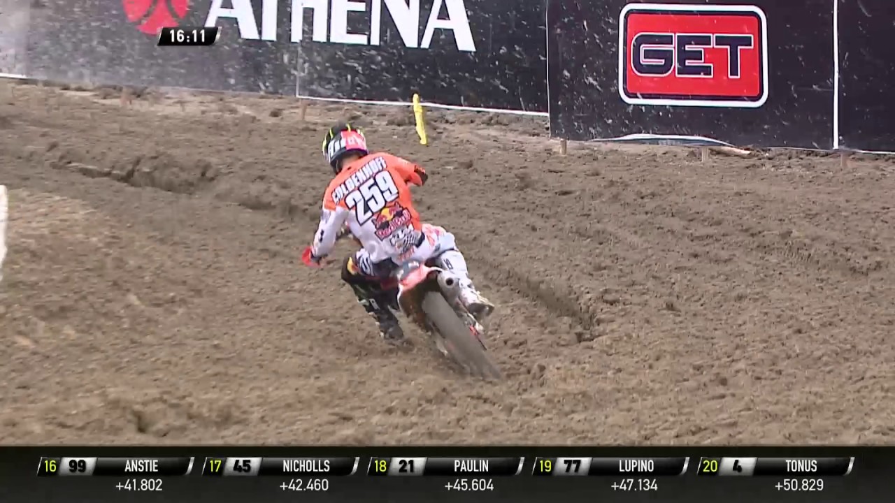 2017 MXGP of Indonesia Shaun Simpson & Glenn Coldenhoff Battle