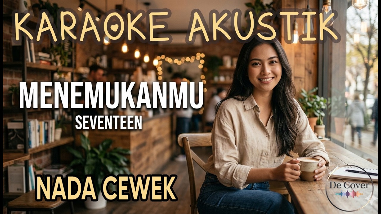 KARAOKE MENEMUKANMU - SEVENTEEN NADA CEWEK WANITA FEMALE Akustik Video Lirik By De Cover #karaoke