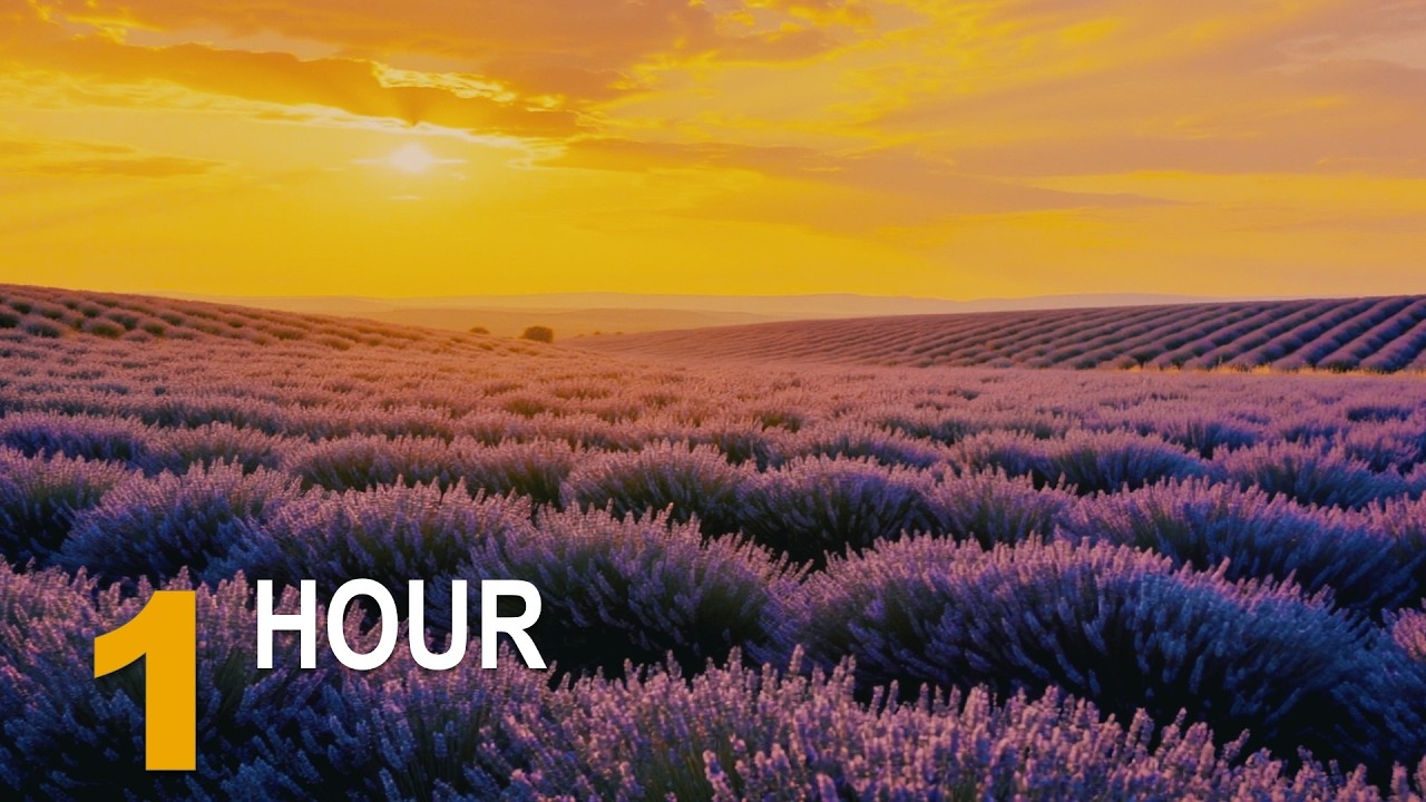 Lavender Sunset – Provence (FRANCE) | Relaxing Nature Sounds (1 Hour)