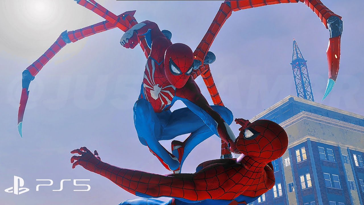 Marvel's Spider-Man 2 Accurate Advanced Suit Almost Kills Marvel's Spider-Man Remastered