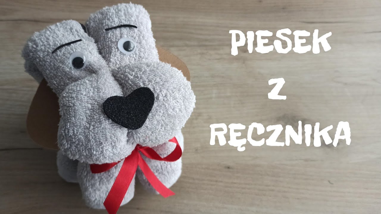 *Jak zrobić Psa z ręcznika/Pomysł na prezent/Zrób to sam/Как сделать собаку из полотенца/DIY*