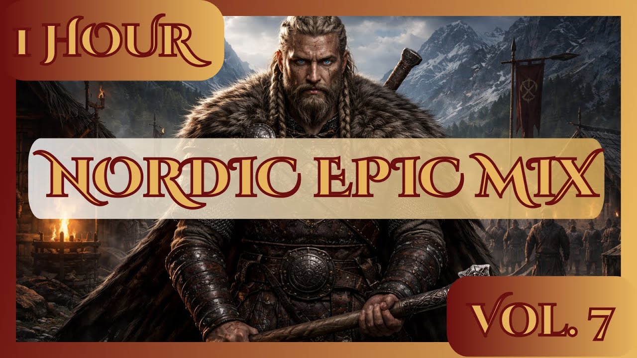 1 Hour Nordic Battle Music | Dark Epic Drums & War Hymns for Focus | Vol. 6