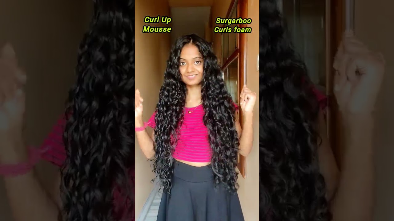 Curl Up Mousse vs Sugarboocurls Foam #stylingtips #mousse #curlyhairroutine #curly #curlygirlmethod