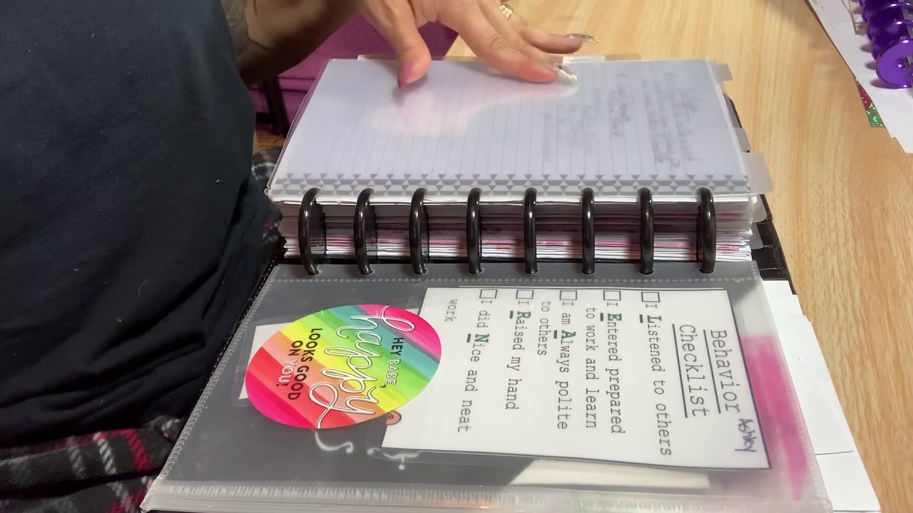 Part 2 notiq flip through of my agenda cover and flip of what I have in my planner