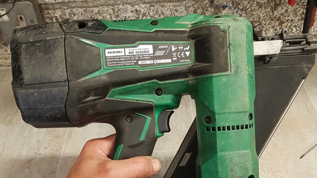 Hikoki, Metabo HPT,  NR1890DC will not turn on, switch dead.