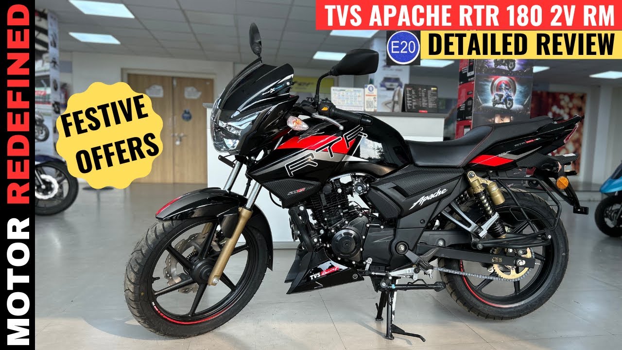 2023 TVS RTR 180 2V RM E20 Review & Festive Offers | Discount | Price & Features.