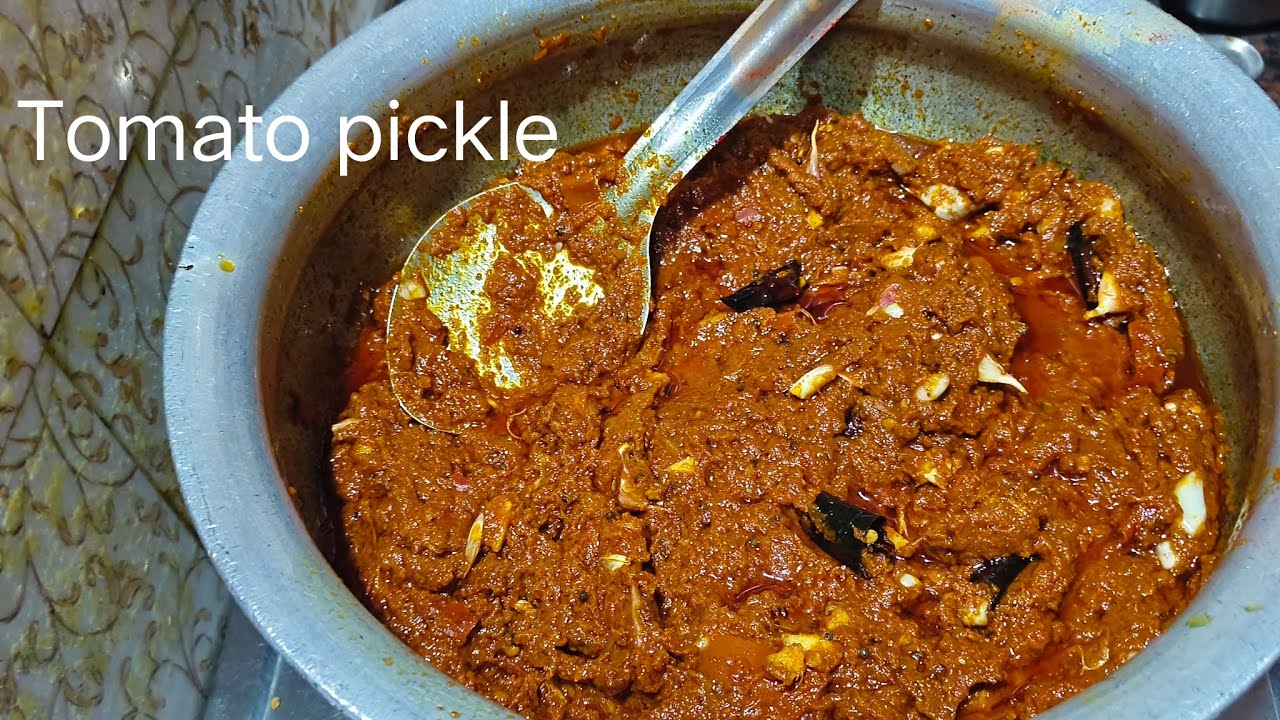 నిల్వ టమాటా పచ్చడి easy and tasty pickle#Tomato recipe#tomato pickle 🤤😋
