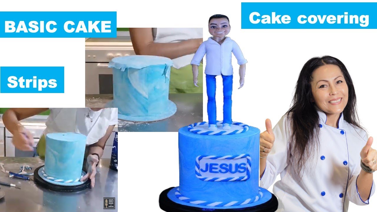 HOW TO COVER A TALL CAKE WITH FONDANT - BASIC DECORATION - CAKE TOPPERS ALBUM