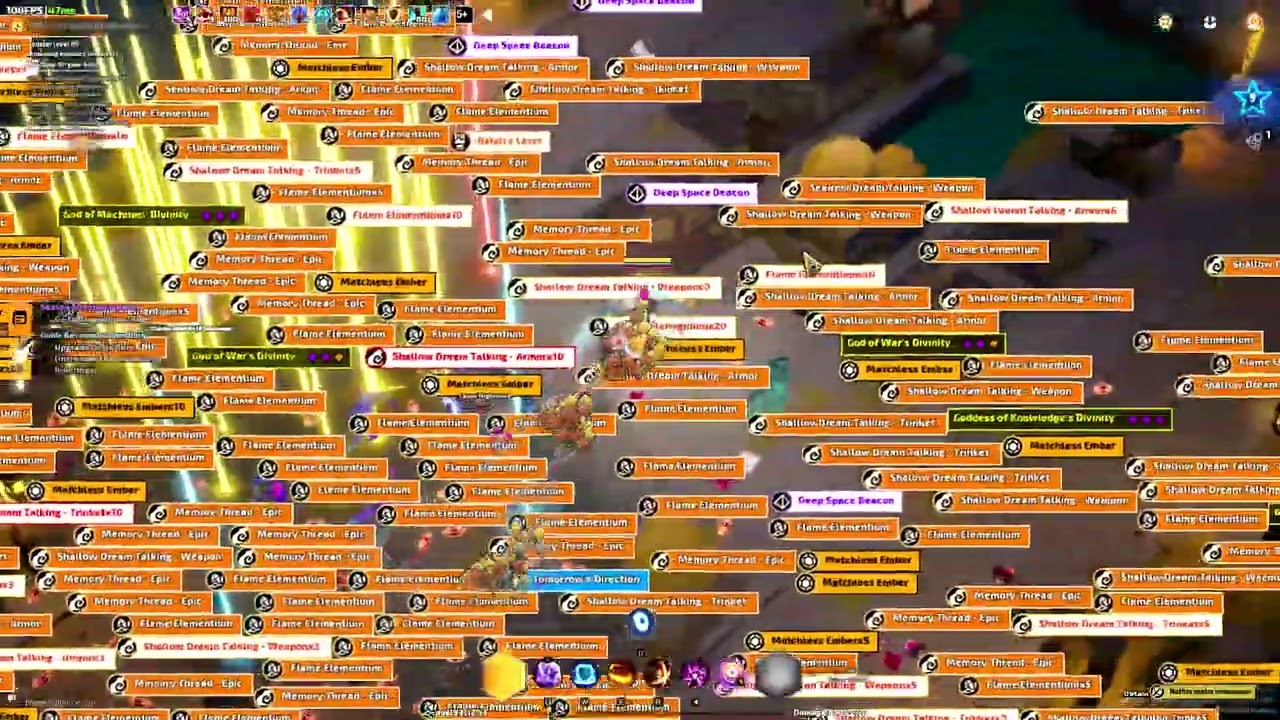 1 dream = 557 dream talking (Torchlight)