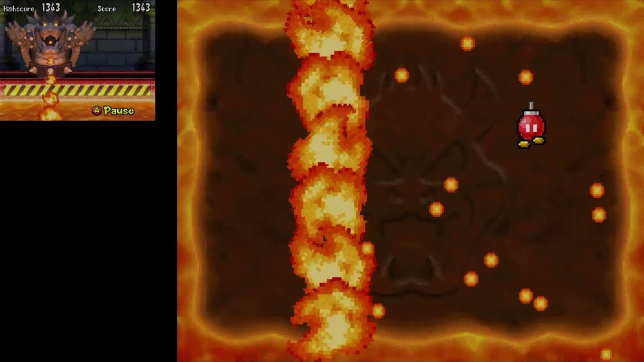 New Super Mario Bros. Minispiele - Rennender Bob-omb