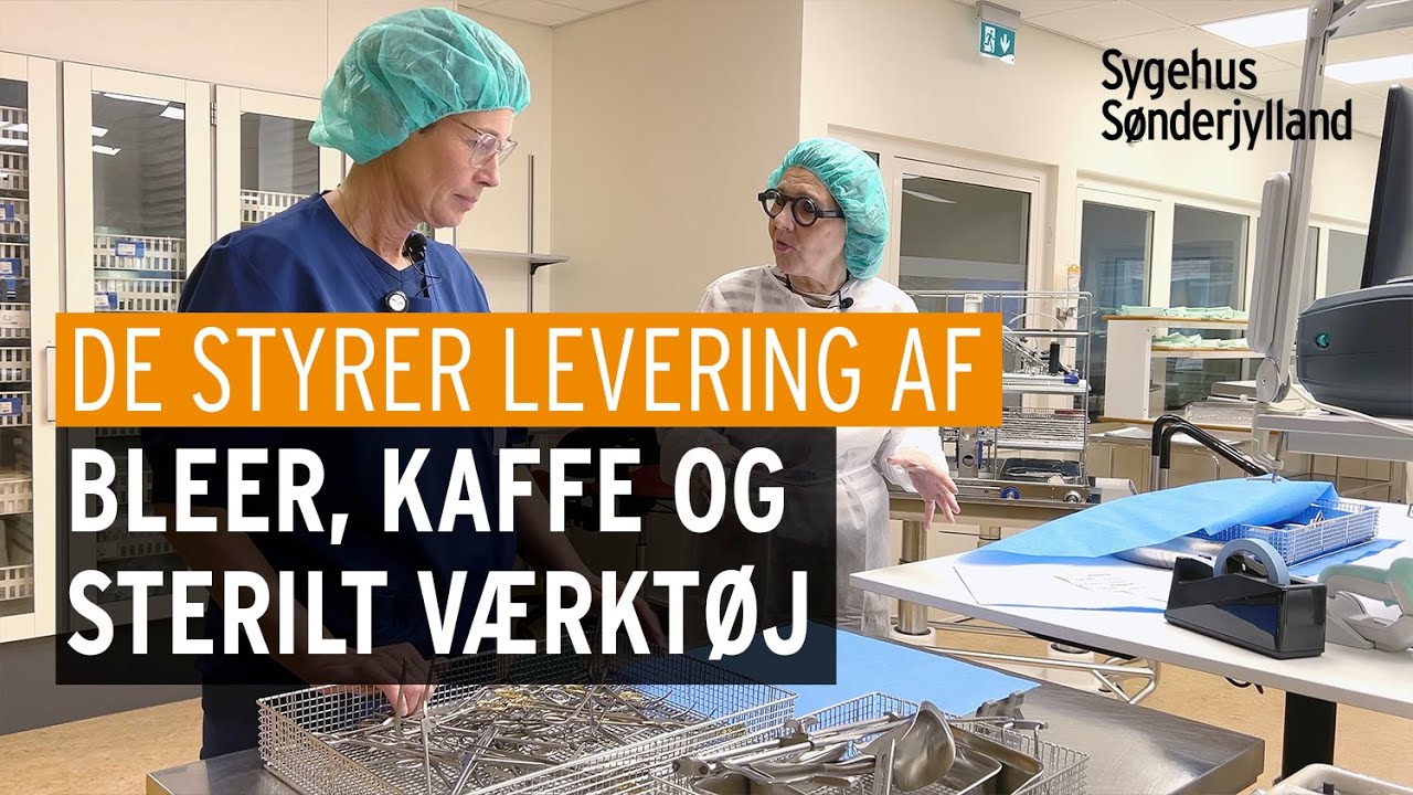 Bleer, kaffe og sterilt værktøj -  Kom med på sygehusets sterilcentral og lager - Sygehuset Indefra