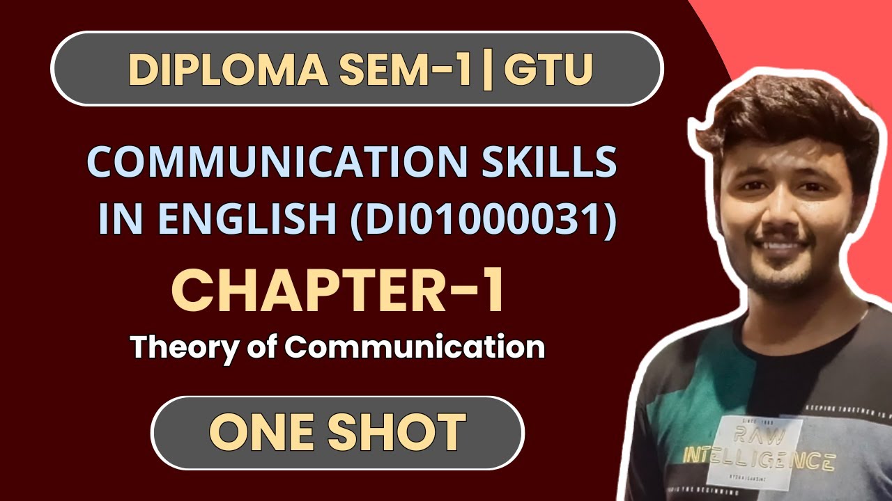 Chapter-1 in One Shot | Communication Skills in English (DI01000031) | GTU Diploma SEM-1