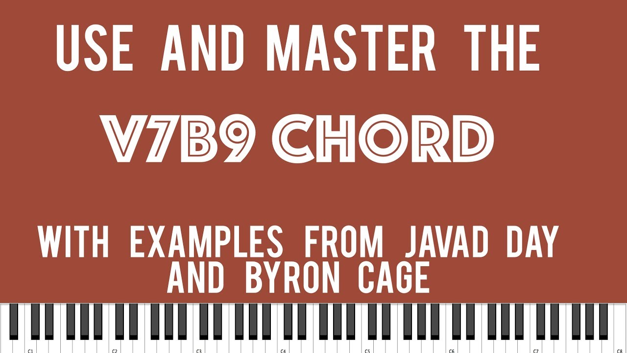 Trick to playing  the Dominant 7th Flat 9 chord (V7b9) *Passing chord for gospel musicians