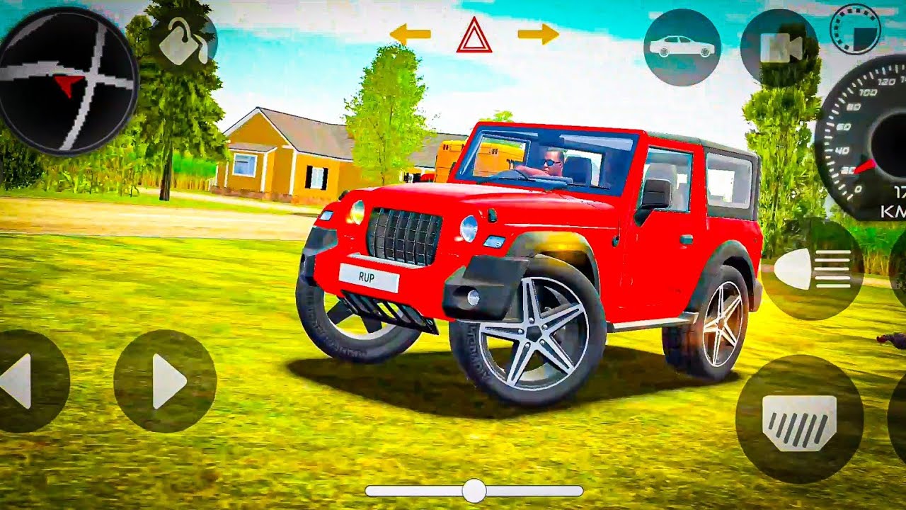 Modified Mahindra Thar😈Games:Indian Red Thar (Gadi Wala Games) Car Game Android Game #2025 #prt30