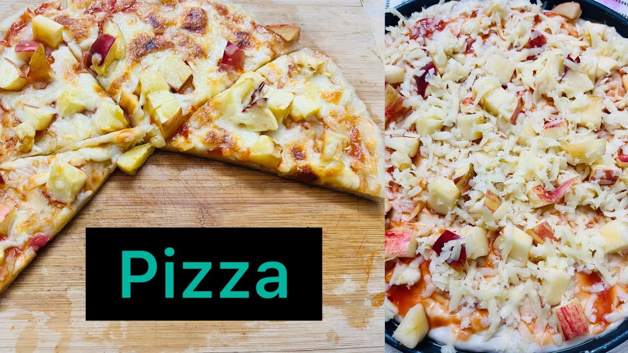 Apple pizza easy recipe at home | How to make apple pizza