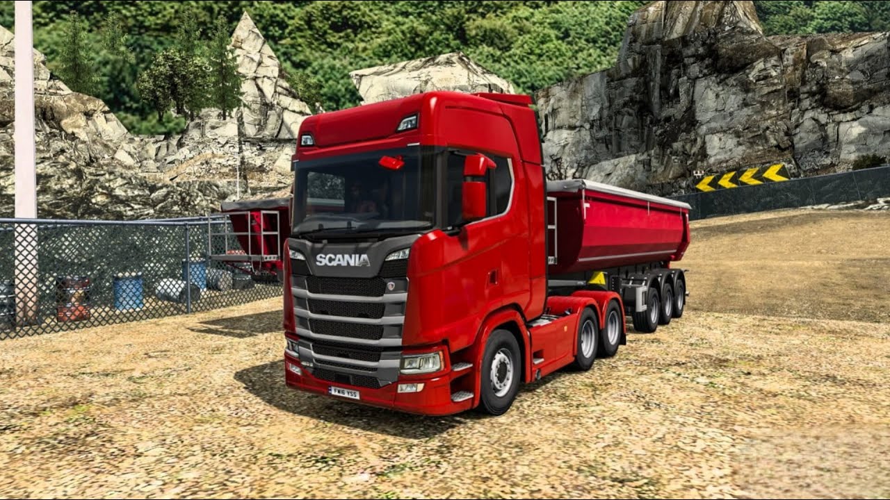 Scania  S520 Dangerous Road Euro Truck Simulator 2 #ets2