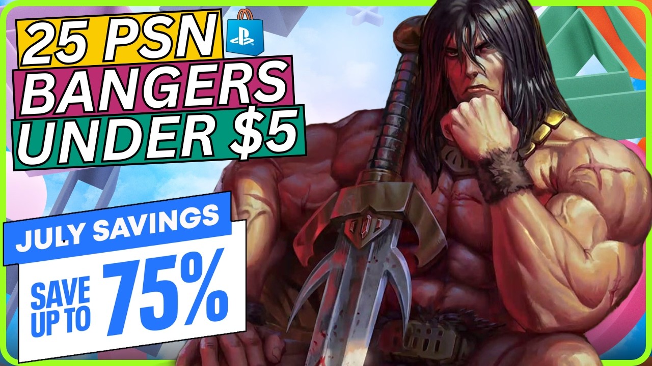25 топовых игр дешевле $5! Июльская распродажа в PSN 2026