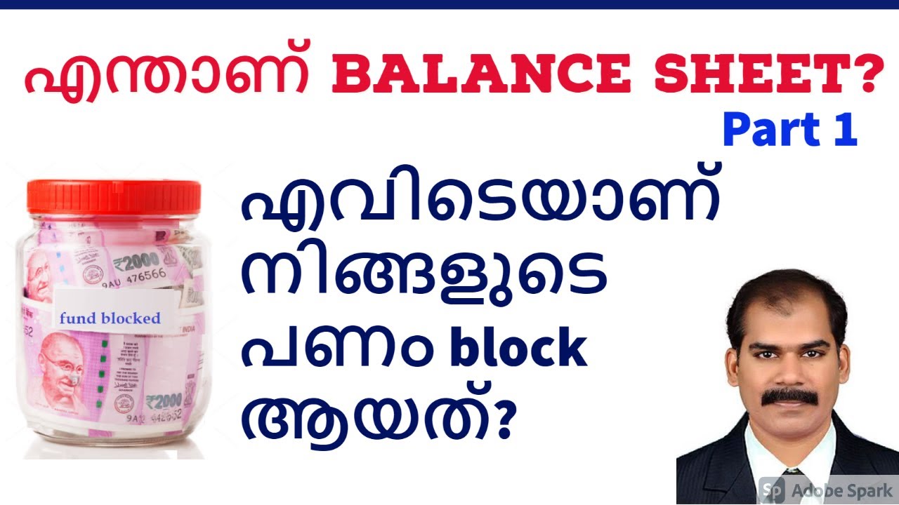 Balance Sheet Malayalam Finance Tips -CA Subin VR