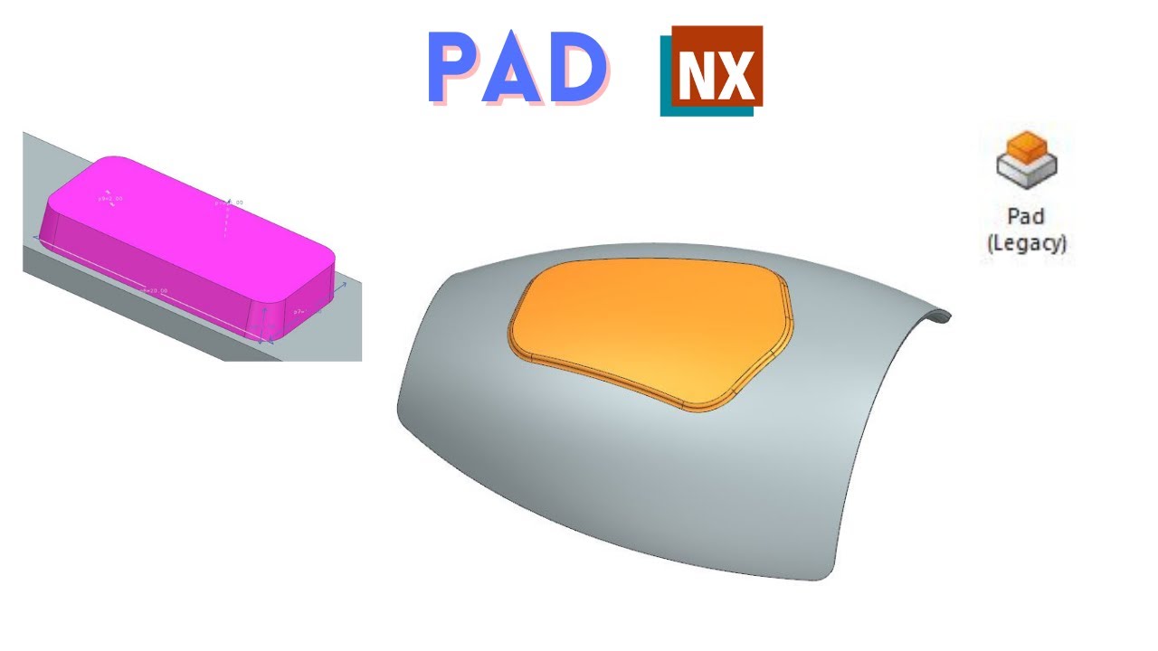 Pad | How to use Pad command in NX | NX 1980 |
